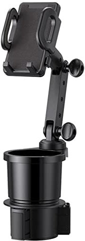 iSpchen Auto Getränkehalter 2-in-1 Becherhalter Handyhalter Universal Drehung Verstellbare Tassenhalter Flaschenhalter Expander Handyhalterung für 13/13Mini/12/12Mini/12 Pro/12 ProMax