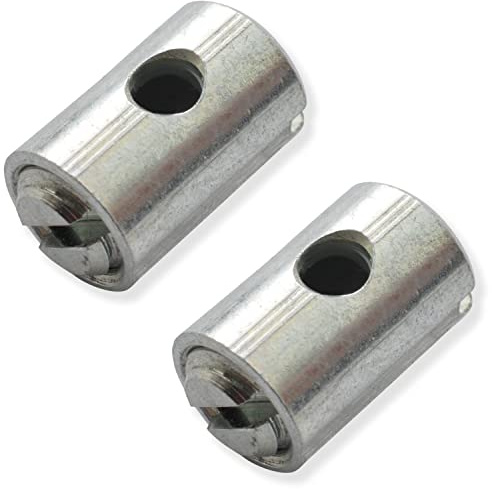 Easyboost Gas Cable Clamp Ø5x7.5mm Accelerator Carburettor Quick Pull Handle for 50cc Scooters, Mopeds, Motorcycles and Lawn Mowers (2 cable clamps)