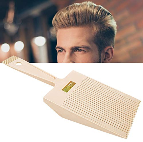 Flattopper Kamm, Friseur Schneidekamm mit Wasserwaage Kamm Brett zum Haareschneiden Übergangskamm Professionellen Herren Führungskamm für Übergänge Haarstyling Schneidwerkzeug Zubehör