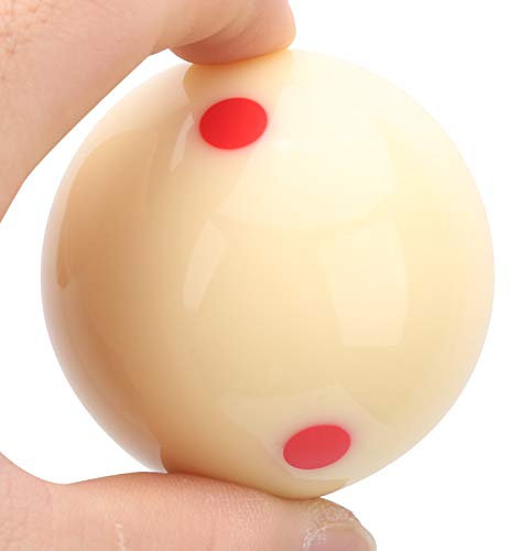 HERCHR Cue Ball,1 Stück 52,5mm Standard Pool-Billard Cue Ball Harz Billard Snooker Red Point Training Pool Ersatz Ball für Anfänger und Fort geschrittene Kontakts pieler