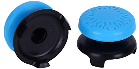 2 Piezas de Agarre para el Pulgar para PS5 Cubierta de Agarre para el Pulgar de Silicona de Goma Suave Tapas de Agarre para el Pulgar Cubierta de Palo de Repuesto para PS5 (Azul)