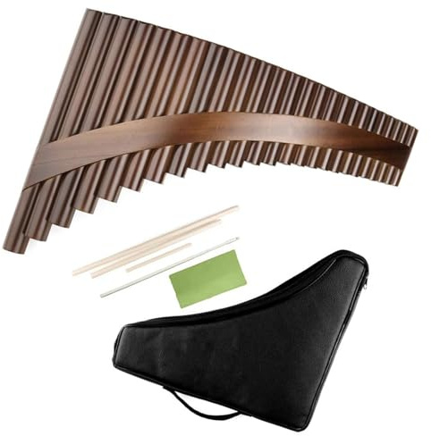 Panflöte instrument Handgefertigte Panflöte Mit 25 Pfeifen, G-Taste, Rechte Hand, Panflöte, Traditionelles Holzblasinstrument, Panflöte