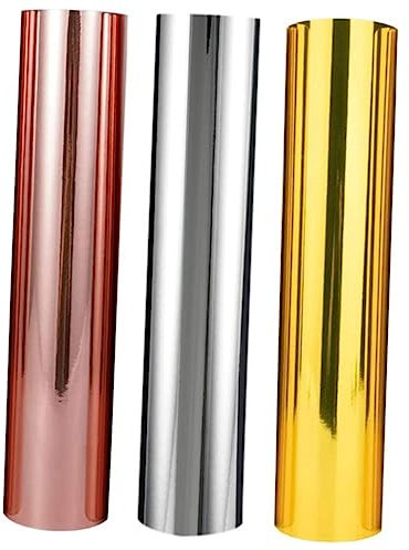 Operitacx 3 Rollen Selbstklebende Vinyl-aufkleber Selbstklebender Tassenaufkleber Glas-vinylfolie Transferfolie Für Tassen T-shirt-transfer-vinyl Becher Glänzend Pvc