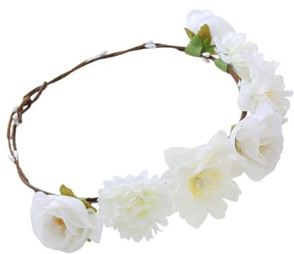 Blumenkranz Braut Stirnband Haare Blumenkrone Damen Mädchen Boho Blumen Haarband Braut Rosen Haarreif Stirnband Braut Stirnband Blumen Damen Blumenkrone Haarbänder Floral Girlande Stirnband