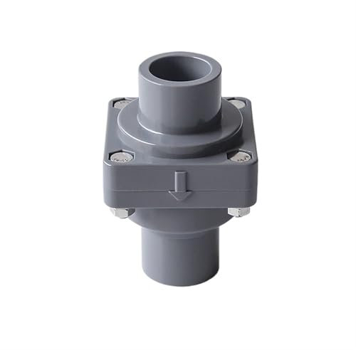 Bianco/grigio 25~110mm UPVC valvola di ritegno a battente tubo di scarico pompa anti-riflusso anti-odore valvola di non ritorno connettore raccordi for irrigazione da giardino(Grey,Inner Dia.40mm)