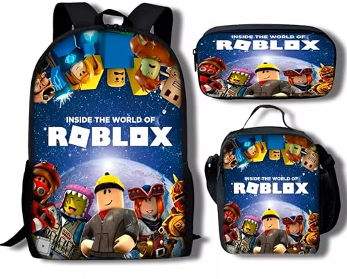 Roblox Laptop Backpacks & Bags Set Of 3 Color A1, A2