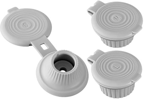Youngwier Upside Down Bottle Caps, 3X Protective Flip-Up Set, Shampoo Upside Down Bottle Caps, Covers, Secure Seal for Conditioner, Lotion, Ketchup