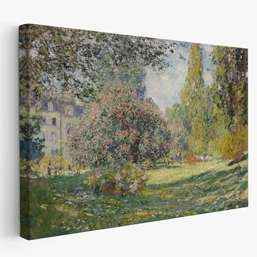 Artis Laboratory Poster Claude Monet Parc Monceau 70x100 - Stampa su Tela Riproduzione Artistica SENZA CORNICE, Quadri Moderni Soggiorno, Arredo Casa Ufficio, Eco-Friendly, Made in Italy