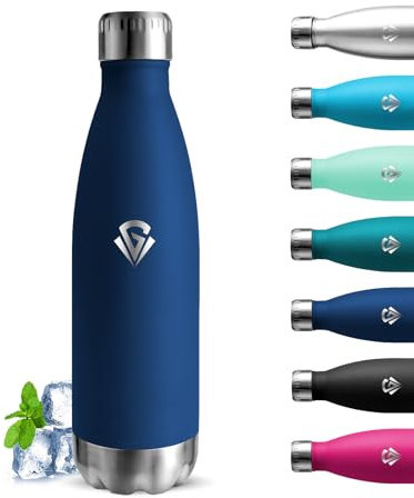 Grsta Borraccia Termica, Borraccia 750 ml, Senza BPA, Borraccia Acciaio Inox, Senza Perdite, Borracce Termiche, Acciaio Inossidabile 18/8, Borracce per Scuole, Campeggio, Uffici, Viaggio, Fitness