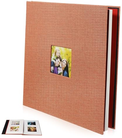 Gatuida Álbum De Fotos De Tapa Dura Álbum De Recortes Para Bodas Graduaciones y Familiares De Imágenes Hecho Mano Con Material