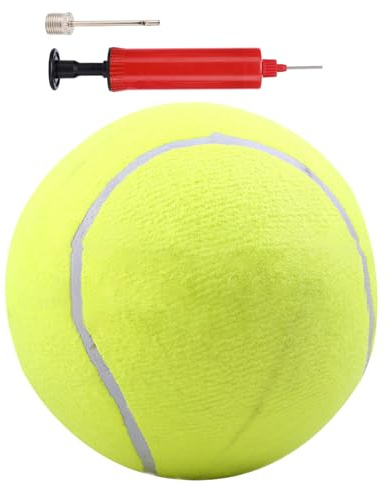 Großer Tennisball – aufblasbarer Ball für Haustiere, Kauspielzeug für Hunde, Wolle aus, langlebig, interaktives Erholungsspiel | für Welpen und Hunde