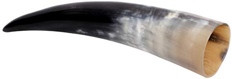 1 Kuhhorn 20-90 cm Edle Kuhhörner Rinderhörner Stierhörner poliert Trinkhorn Trophäe Jagd Kuh Horn (15cm - 20cm)