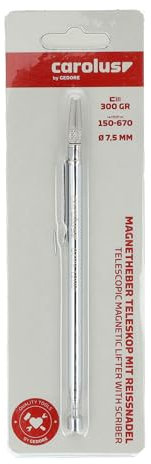 CAROLUS 0499.1200 Teleskop-Magnetheber mit Reißnadel, 1 Stück