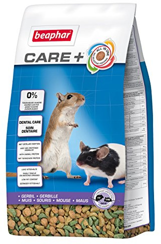 beaphar Care + Gerbil & Mouse, Pieno Cibo per Gerbils & Topi, Confezione da (4 X 700 G)
