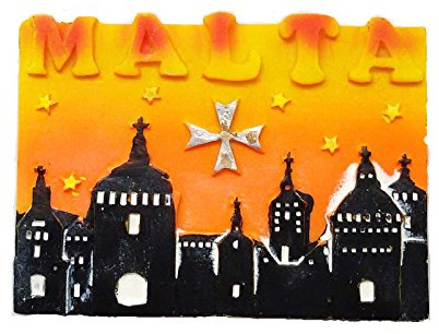 Wedaredai malta 3D frigorifero magnete Famous Tourist souvenirs, resina malta sticker frigorifero, casa e cucina decorazione