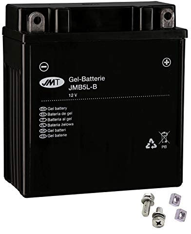 YB5L-B Gel Batterie für SR 50 50 XCE Baujahr 1994-1995 von JMT