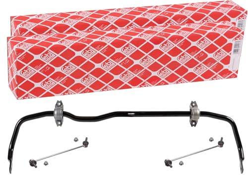 febi bilstein 171159 Stabilisatorsatz mit Gummilagern und Verbindungsstangen, 1 Stück | Kompatibel mit: AUDI A3, A3 Cabriolet, A3 Limousine, A3 Sportback, Q2, SEAT LEON, LEON Kasten/Schrägheck, LEON SC, LEON ST