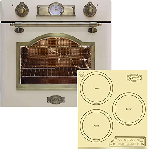 Kaiser Empire Ensemble de cuisson autarcique/four électrique à encastrer Kaiser Eh 6355 ElfEm+Kaiser Table de cuisson à induction KCT 4795 FI ElfAD, 3 zones de cuisson, 45 cm