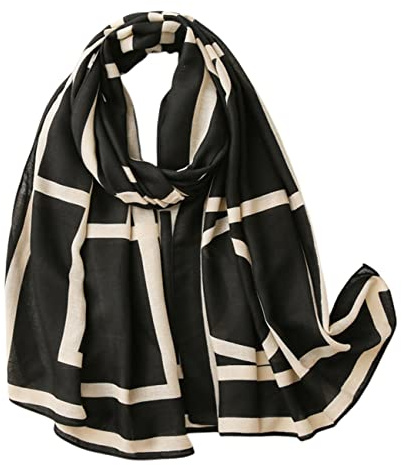 FAIRYGATE Damen Schal Vogel Blume Schmetterling Druck Lange Soft Neck Scarf Wickel Stola für Summer Beach Winter Geschenk