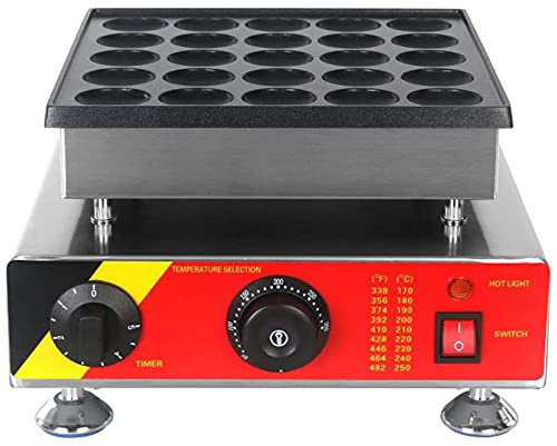 Generic Gofrera eléctrica profesional con superficie antiadherente para panadería y restaurante de cocina, aperitivos, para panaderías, restaurantes o aperitivos