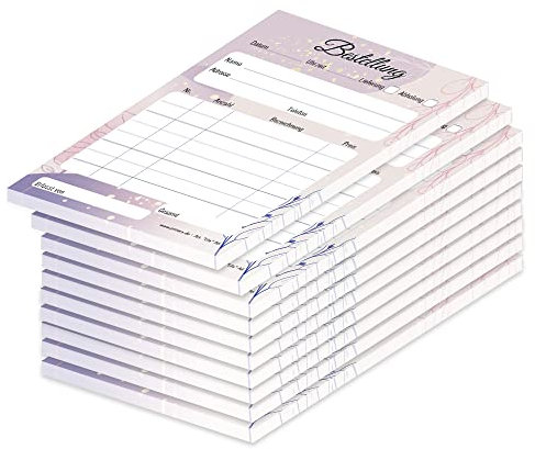 PRICARO Bestellannahmeblock Lila, A6, 10 Stück