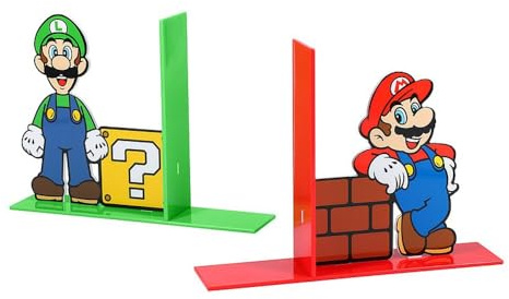 Paladone Products Super Mario Buchstützen Mario und Luigi