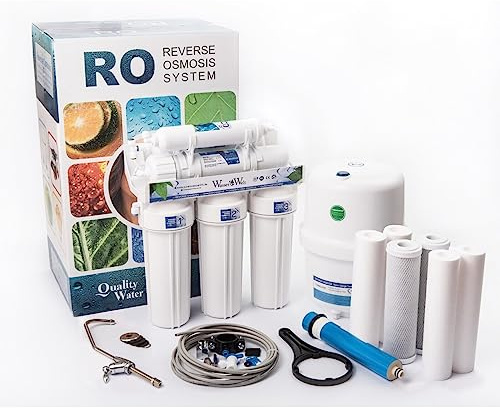 6 -Stufige Umkehrosmose RO Wasserfilter, plus Ersatz Set, Tank, 75 GPD