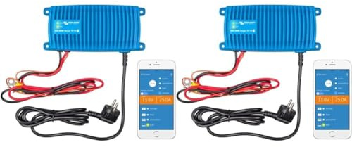 Victron Energy Blue Smart IP67 12-Volt 13 Amp 230V Batterie Ladegerät Bluetooth (CEE 7/7) (Packung mit 2)