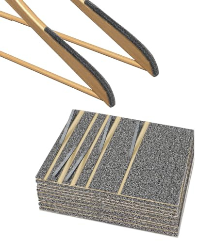 200 tiras de espuma con adhesivo para perchas de ropa, cinta de espuma antideslizante, tiras de espuma autoadhesivas (100)