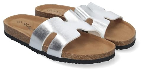 Sandali Bassi da Donna con Suola bio, Comodi ed Eleganti con Dettagli sulla Tomaia, Plantare anatomico, Ideali per la Primavera e L'Estate.