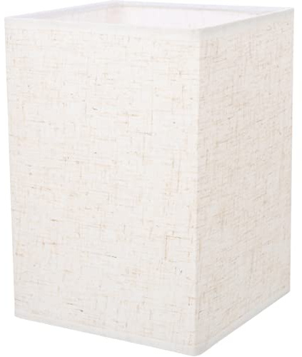 Cabilock Pantalla De Lámpara Cuadrada De 7.87X5.51X5.51 Pulgadas De Lino Para Mesa Y Lámpara De Pie Cubierta De Repuesto Fácil De Instalar Para Dormitorio Sala De Estar