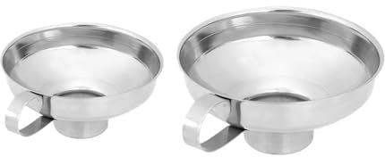 CHFYIJYHM Imbuto for Conserve a Bocca Larga in Acciaio Inossidabile Tramoggia for condimenti for Insalata Spessa Lattina a Bocca Larga for Utensili da Cucina for Vino e Olio(S)