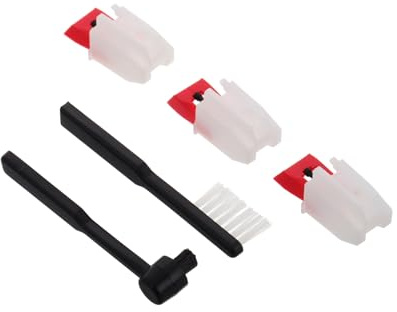 HAPINARY Kit De Limpieza para Tocadiscos Agujas Antiguas Aguja con Cepillo Antiestático Pieza De Vinilo