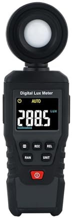 Esposimetro, 100.000 Lux Smart Senor Digital Luxmeter Light Meter Lux/FC Meter Luminometro Fotometro Spettrofotometro Spettrofotometro,per giardino interno e fotografia