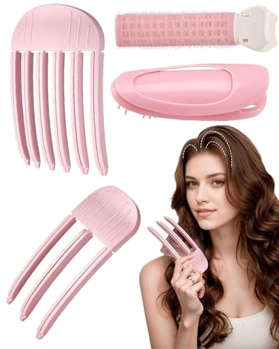 LEEQ 4 piezas Volume clip for roots, pinzas para el cabello sin costuras naturales, clips de volumen para el cabello, para peinar, pinzas para la raíz del cabello para dar volumen
