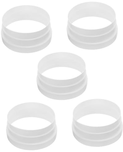 HOMSFOU 5pcs Dryer Vent Adapter Duct Connector Reducer Kitchen Hood Accessory for Air Ventilation Systems Leak Design for Efficient Exhaust Compatible Duct