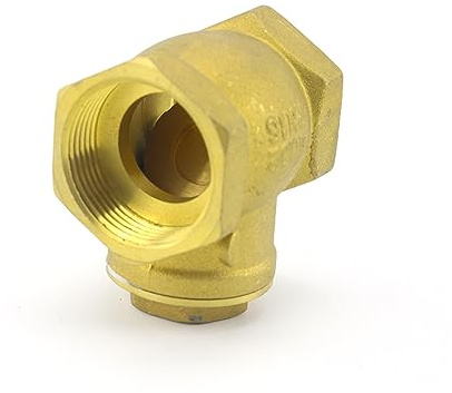 WEKONUMEX Clapet Anti-Retour à battant, Clapet Anti-Retour à battant Horizontal en Laiton, Filetage Femelle BSP DN15 DN20 DN25 1/2 3/4 1(1 inch)