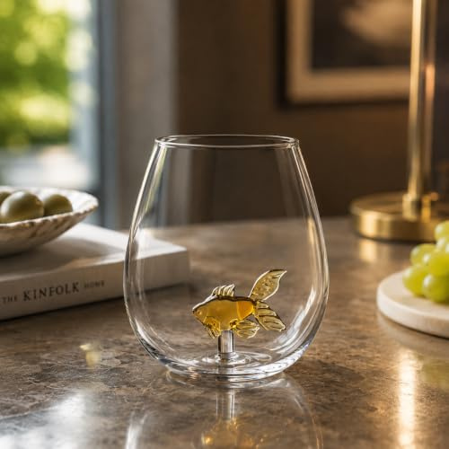 Bar Bespoke Goldfisch im Glas - Kunst im Glas