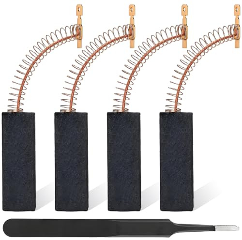 ZHUROUPU 4Pcs Motor Carbon Brush for Bosch Washing Machines, 154740 00154740 Electric Motor Brush (5x12.5x36mm) Replacement for Bosch Maxx 5 Maxx 6 Maxx 7 WAA WFD WFE WFF for Siemens WH5029101