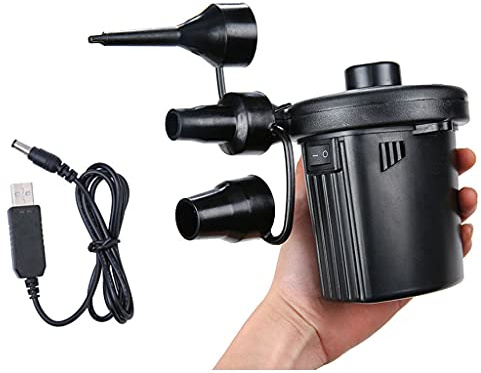 Lodoot Aria elettrica, gonfiatore elettrico ricaricabile per gonfiaggio/sgonfiaggio piscina gonfiabile gonfiabile piscina gonfiabile pompa ad aria USB, pompa ad aria ricaricabile