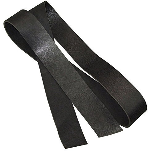 Team Beust 120-150 cm x 5 cm Latigo Lederriemen 3,5-4,5 mm Riemen Gürtelriemen schwarz (140 cm)