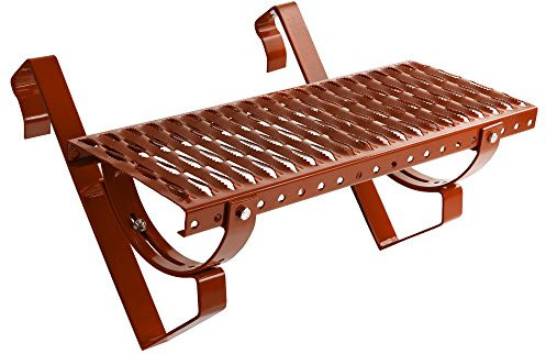 Laufrost Set 40 cm ziegelrot | Dachtritt, Kaminpodest, Trittrost, Steigtritt, Laufgitter