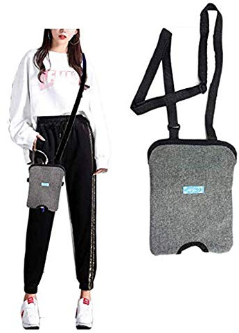 Katheter-Beutel-Halter Auslaufbeutel Abdeckungen, Urinkatheter Leg Support Kit, Urindrainage Pflege Träger mit verstellbarem Schulterriemen für Haus, Reisen, Rollstuhl, Bed,1000ml