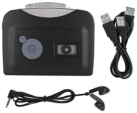 Diyeeni USB tape converter/cassette player,USB Tape To MP3 Capture Converter for USB flash drive,MP3 player,card-capable speakers,Recordings Music Converter Cassette Player