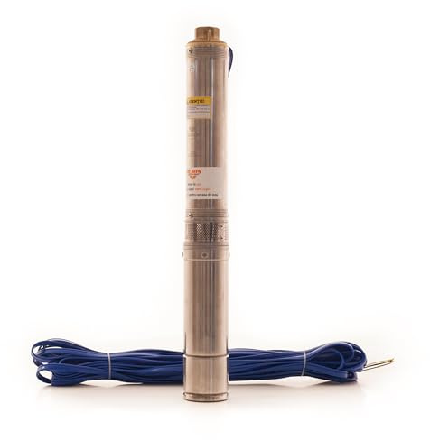 RURIS Aqua 790 Pompe Submersible 550W 3000 L/h 60 m Cable 25 m Eau Propre | Débit 3000L/H Hauteur Refoulement 60M Stator Cuivre Câble 25M Panneau De Contrôle Inclus Eau Propre