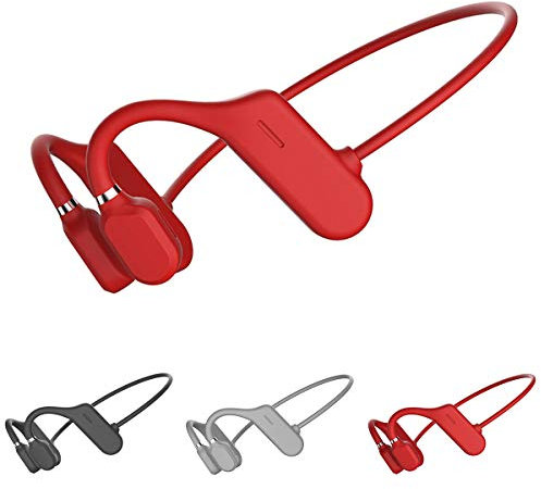 Queen.Y Casque de Conduction Osseuse Bluetooth Oreille Ouverte sans Fil HiFi Stéréo Écouteur avec Micro pour Le Sport Fitness Cyclisme Course Conduite Gym