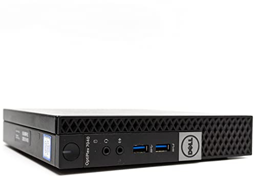 Mini PC DELL Optiplex 7040 Micro i3 6100T 3.2GHz RAM DDR4 SSD M.2 NVMe Windows 10 Pro Computer Fixed Tiny Business Office Home Work (Recondited) (4GB RAM SSD 240GB)