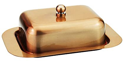 Contenedor de mantenimiento de mantequilla Caja de mantequilla de mantequilla de acero inoxidable Recipiente de queso de recipiente Bandeja de guarda con tapa Caja de queso de mantequilla de mantequi