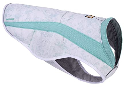 RUFFWEAR Swamp Cooler Vest, Dog Jacket for Hot Weather, SPF 50+, Maximum Coverage, Cooling Cover with Harness/Lead Portal, Sun Protection to Keep Pets Cool, Sage Green (X-Small, 43-56 cm)