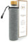 T&N bouteille verre 1L / 750ml / 500ml – gourde réutilisable avec housse néoprène – étanche & sans BPA – borosilicate épais – pour eau, thé, boissons gazeuses